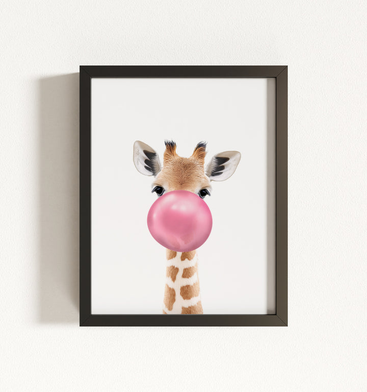 Baby Giraffe Framed Art