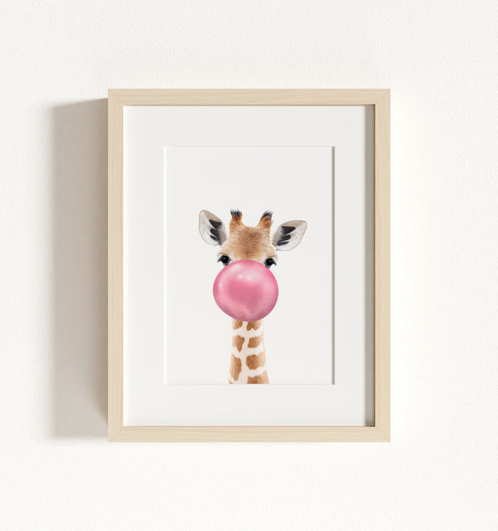Baby Giraffe Framed Art