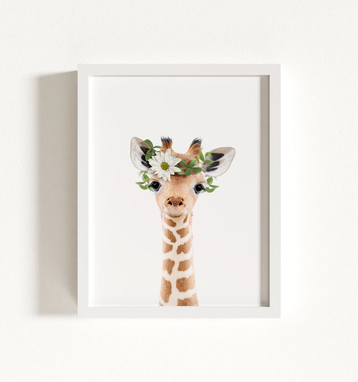 Baby Giraffe Framed Art