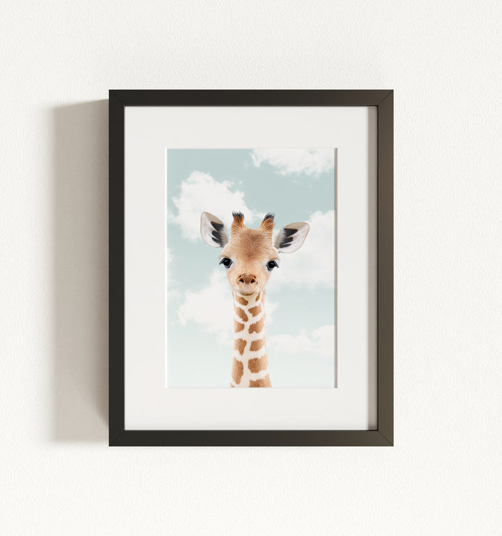 Baby Giraffe Framed Art