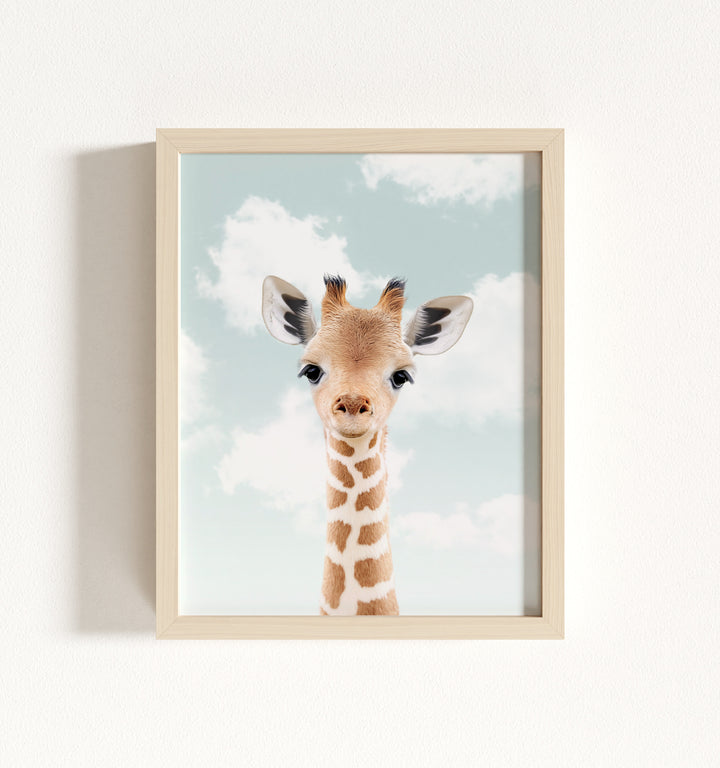 Baby Giraffe Framed Art