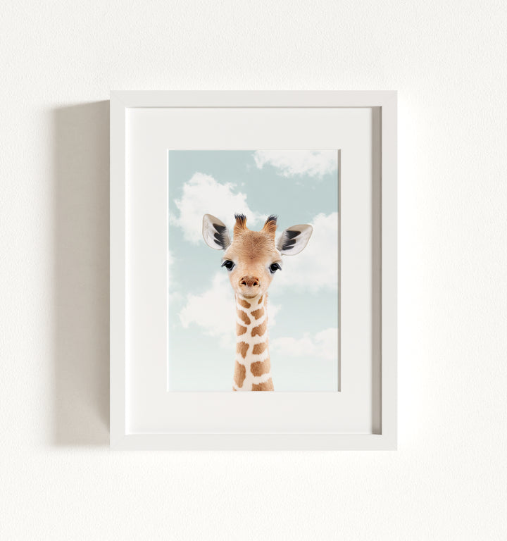 Baby Giraffe Framed Art