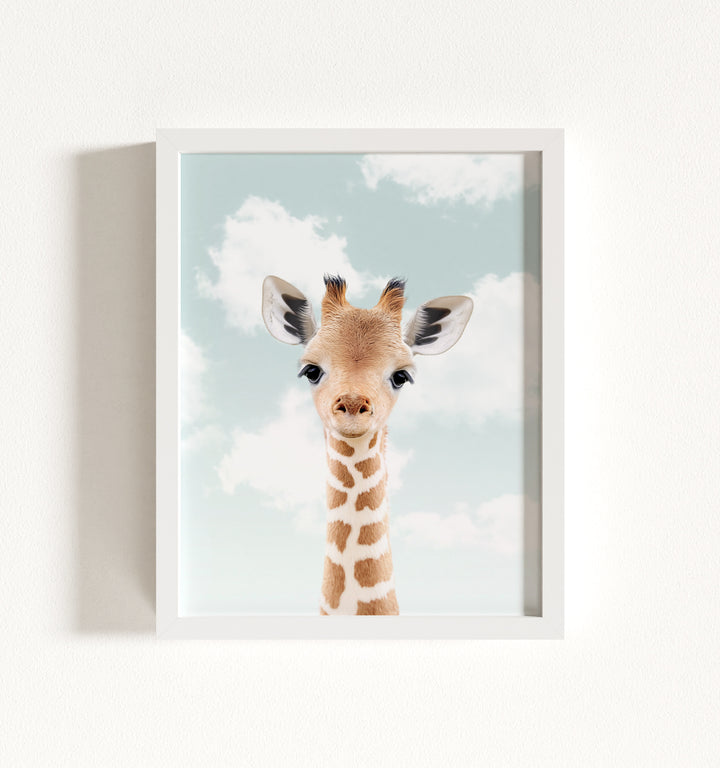 Baby Giraffe Framed Art