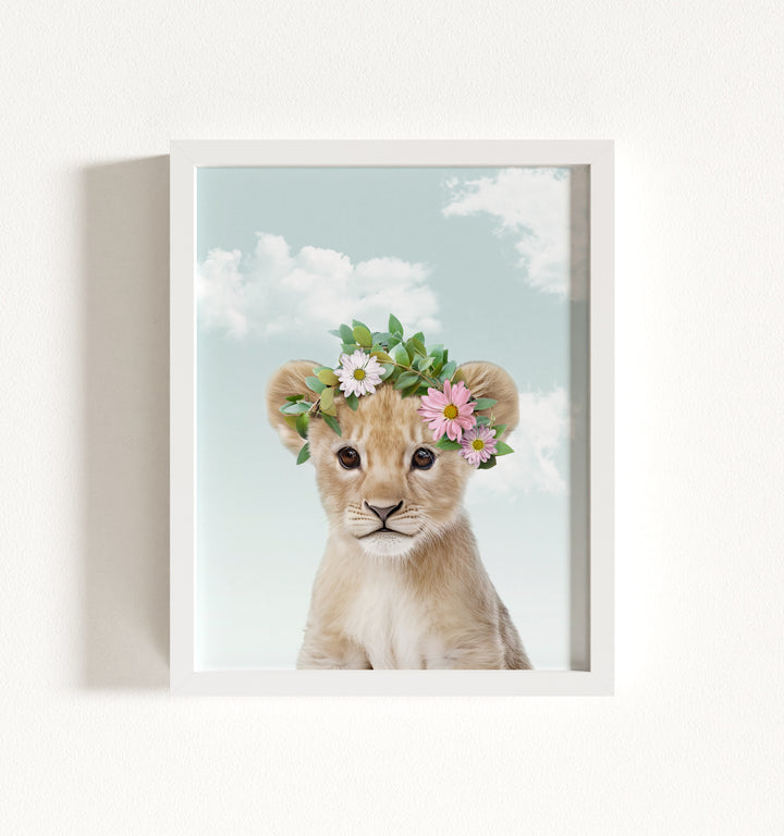 Baby Lion Framed Art
