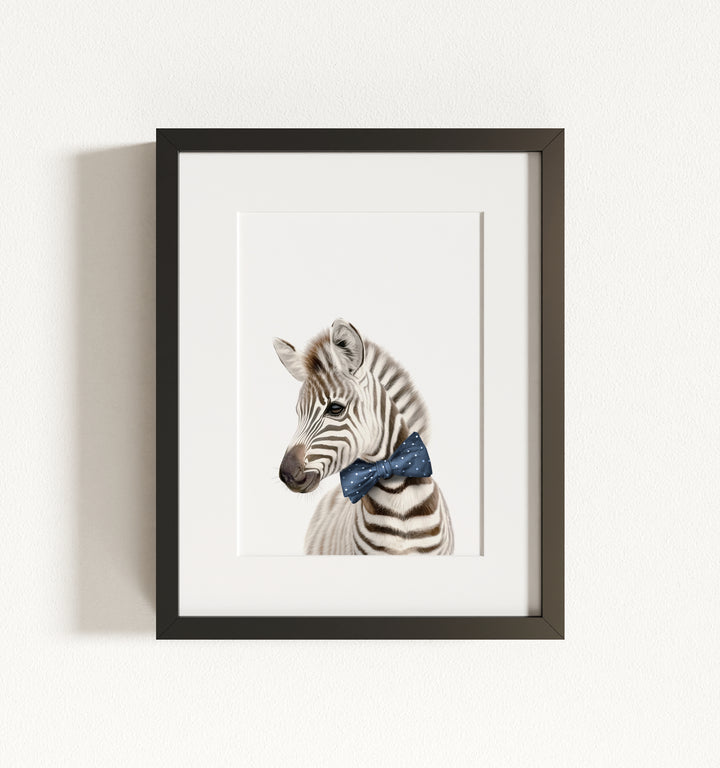 Baby Zebra Framed Art