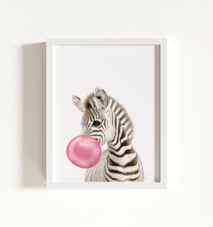 Baby Zebra Framed Art