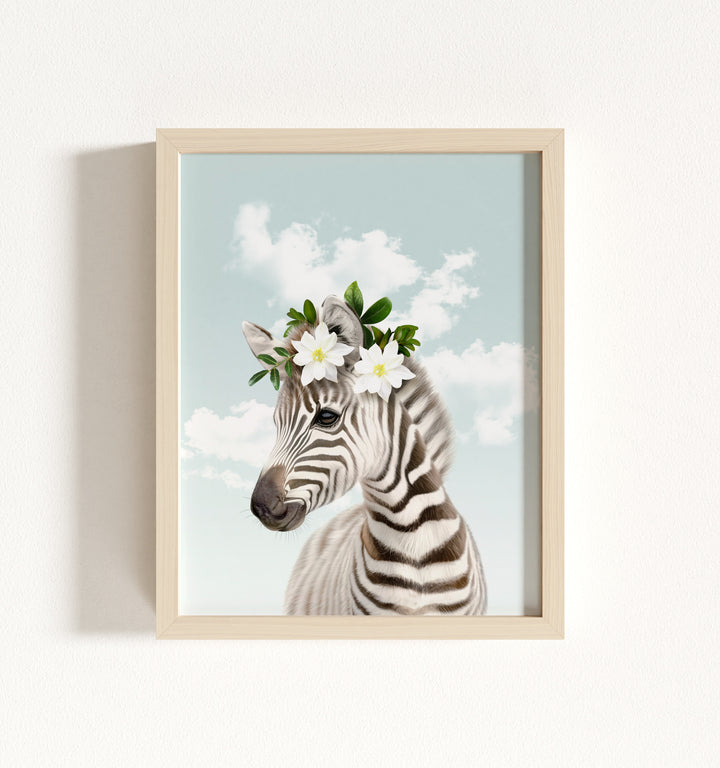 Baby Zebra Framed Art