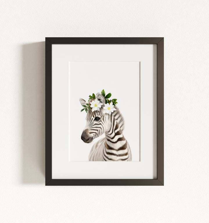 Baby Zebra Framed Art