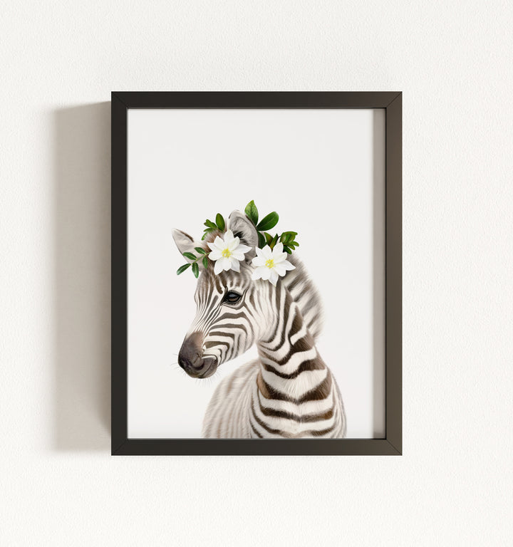 Baby Zebra Framed Art