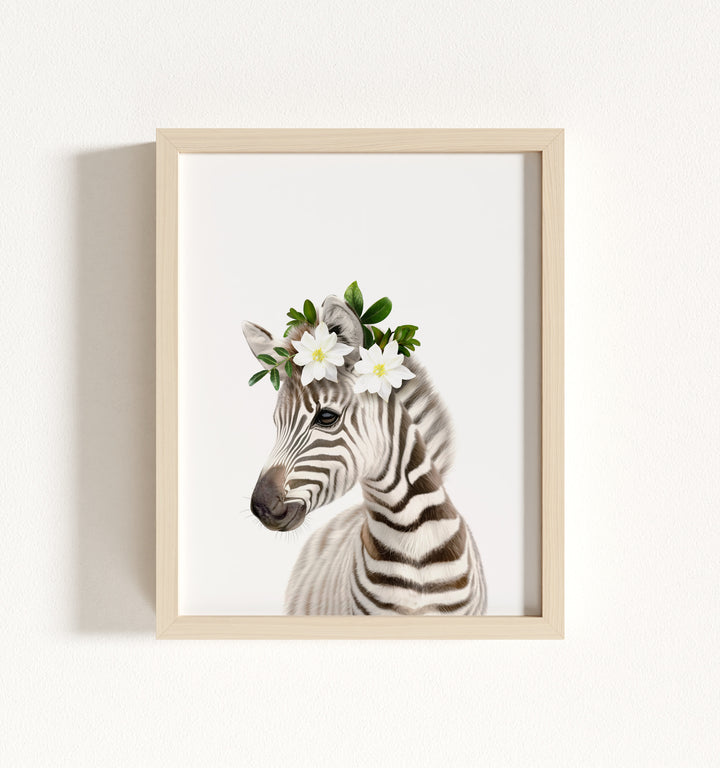 Baby Zebra Framed Art