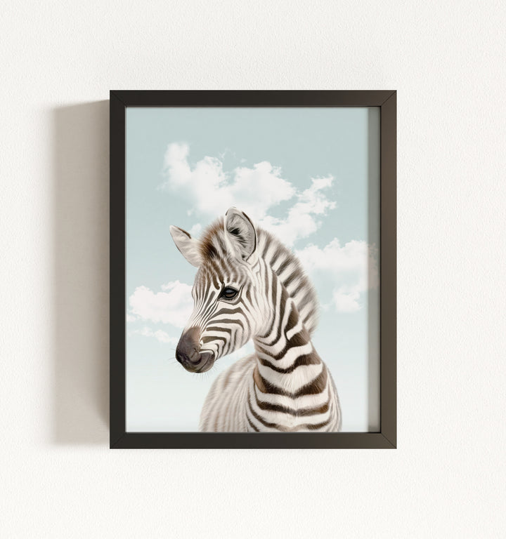 Baby Zebra Framed Art