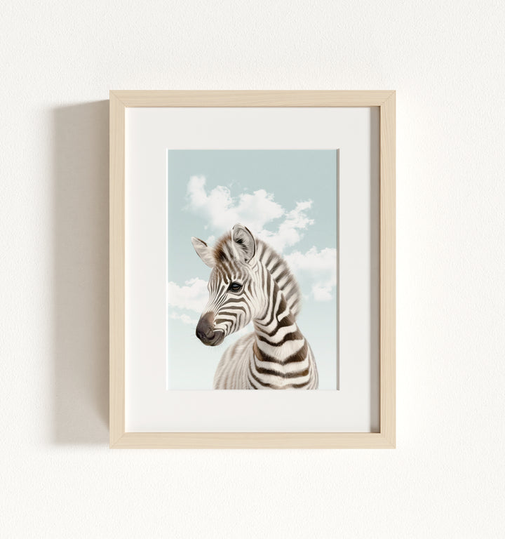 Baby Zebra Framed Art