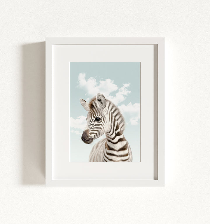 Baby Zebra Framed Art
