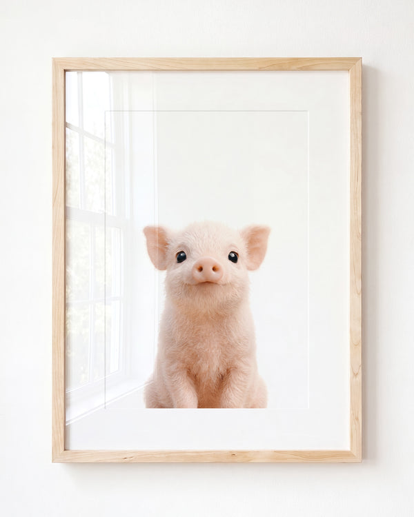 Baby Pig — Framed Art