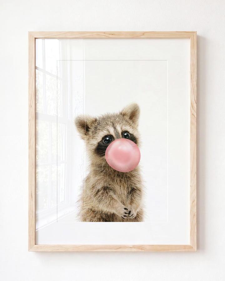 Baby Raccoon — Framed
