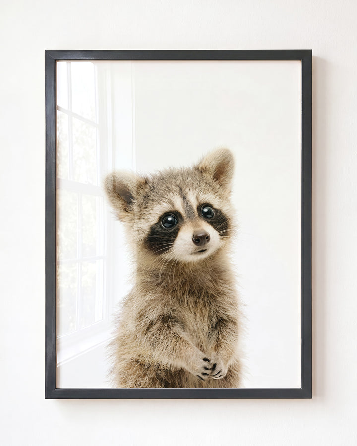 Baby Raccoon — Framed