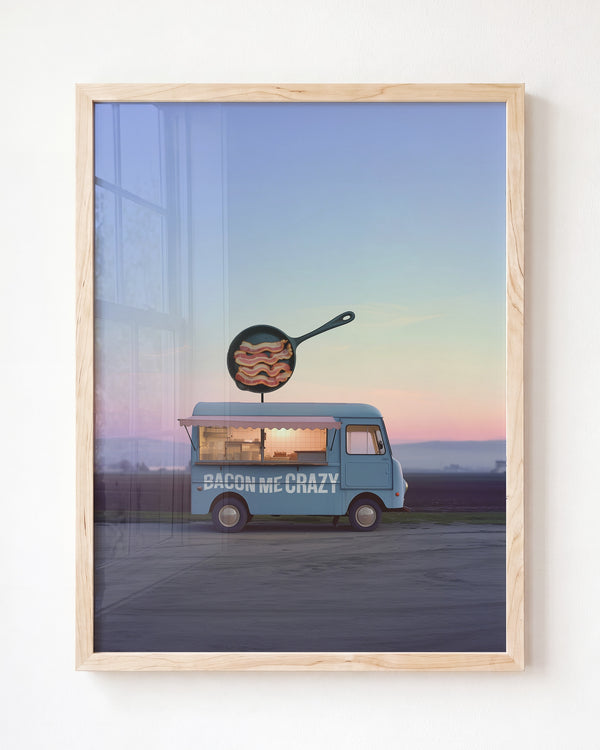 Bacon Me Crazy Food Truck Art – Framed