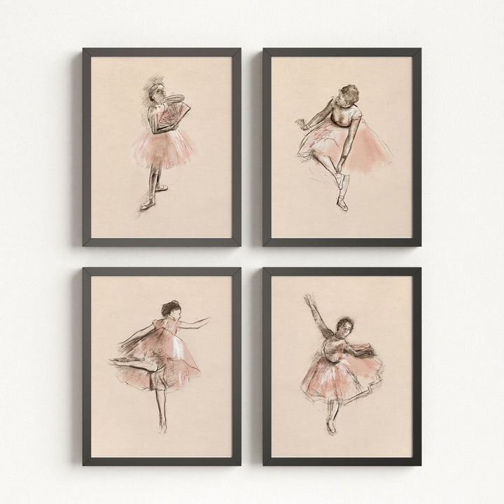 Ballet Sketches Girl Room Decor Prints