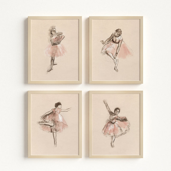Ballet Sketches Girl Room Decor Prints