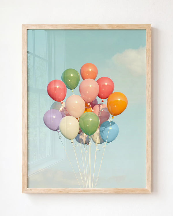 Balloons Make Everything Better Art Print — Framed