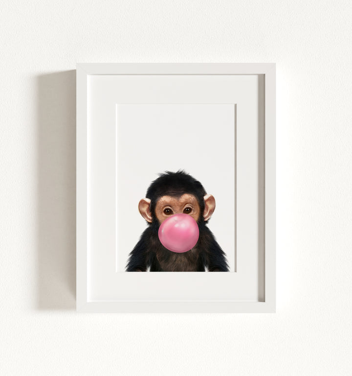 Baby Chimpanzee Framed Art