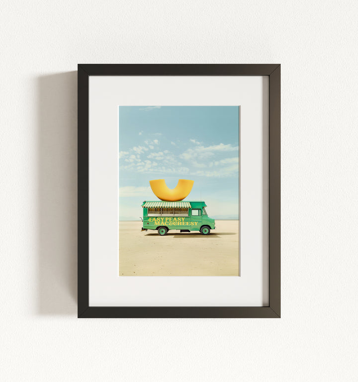Easy Peasy Mac & Cheesy Food Truck Art Framed Art