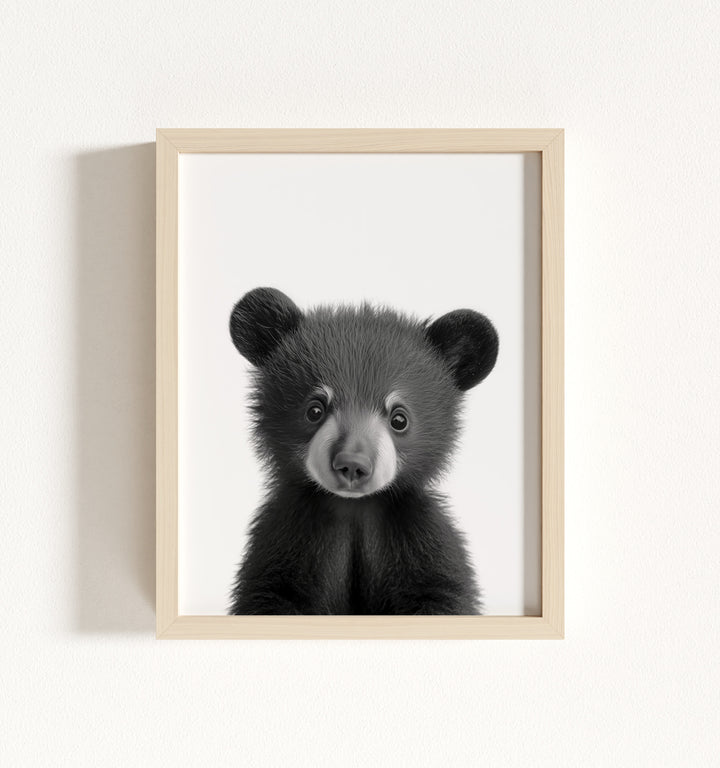 Baby Black Bear Framed Art
