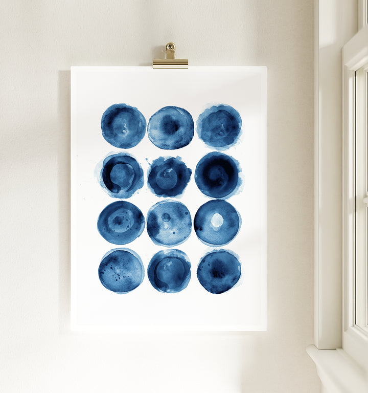 Indigo Blue Abstract Art No. 3