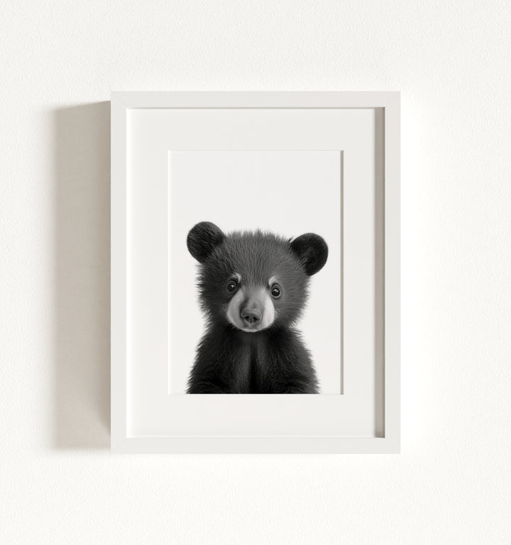 Baby Black Bear Framed Art