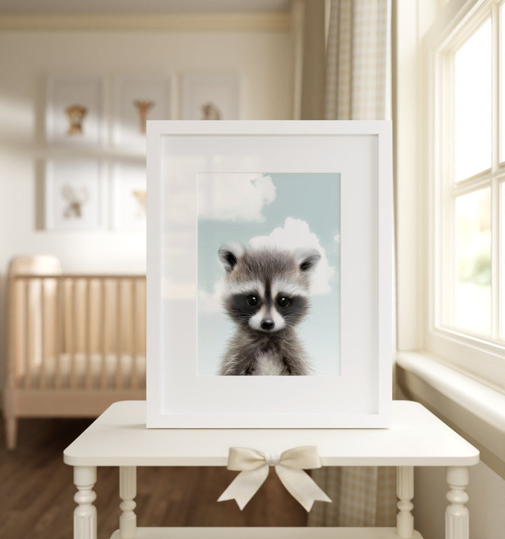 Baby Raccoon Framed Art