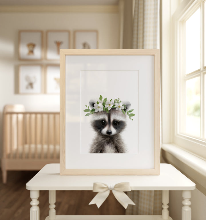Baby Raccoon Framed Art