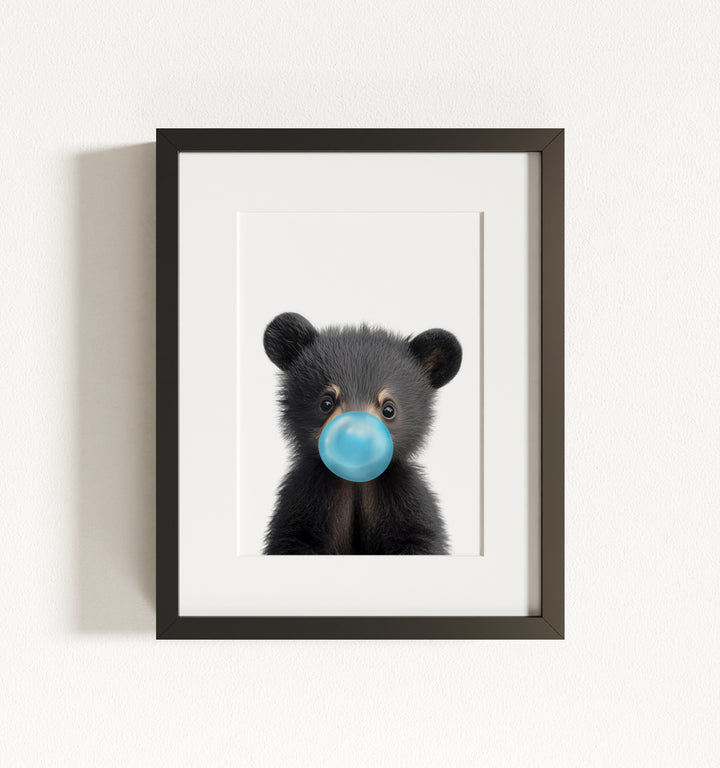 Baby Black Bear Framed Art