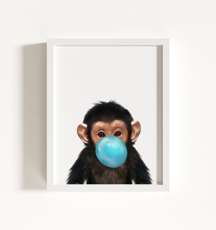 Baby Chimpanzee Framed Art