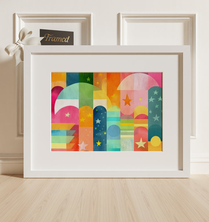 Rainbow Abstract No. 6 Framed Art