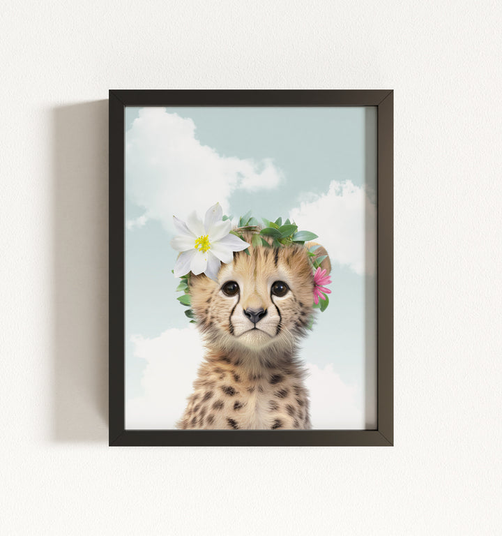 Baby Cheetah Framed Art
