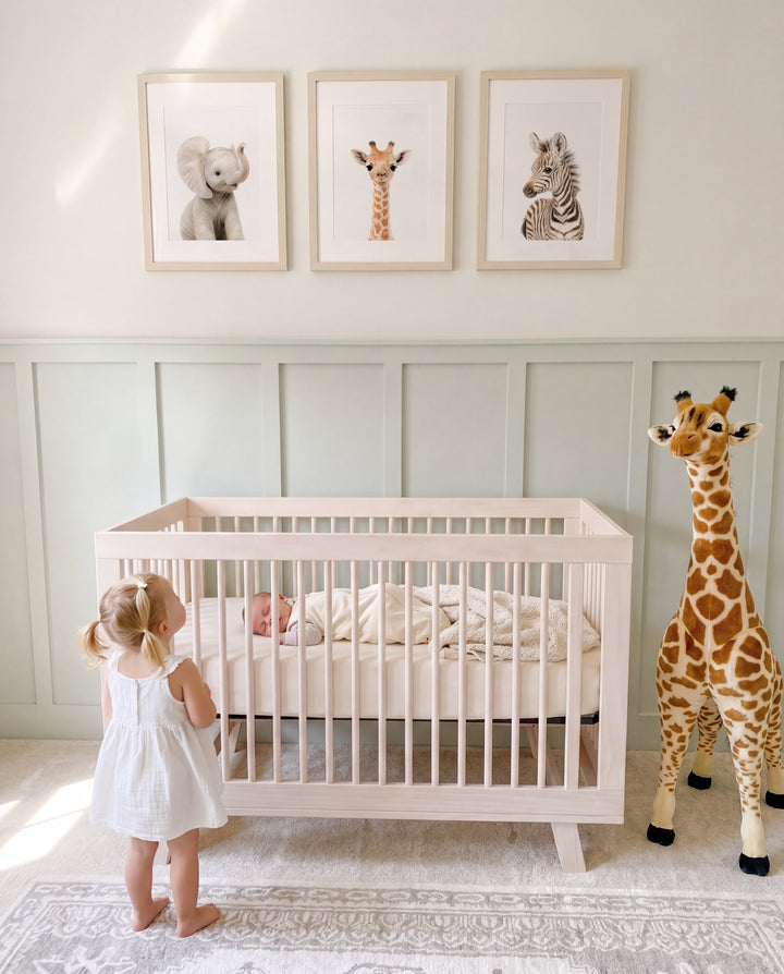 Baby Safari Animals Set of 3 Nursery Art Prints