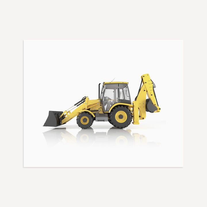 Construction Vehicle Backhoe Art