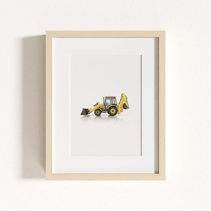 Construction Vehicle Backhoe Art