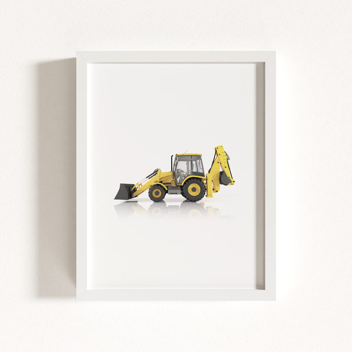 Construction Vehicle Backhoe Art