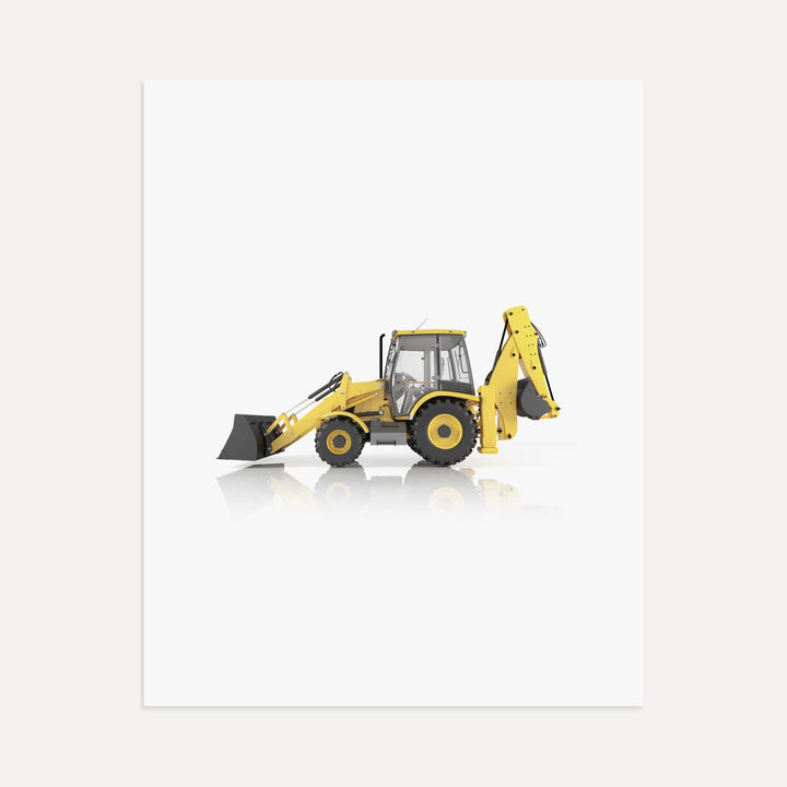 Construction Vehicle Backhoe Art