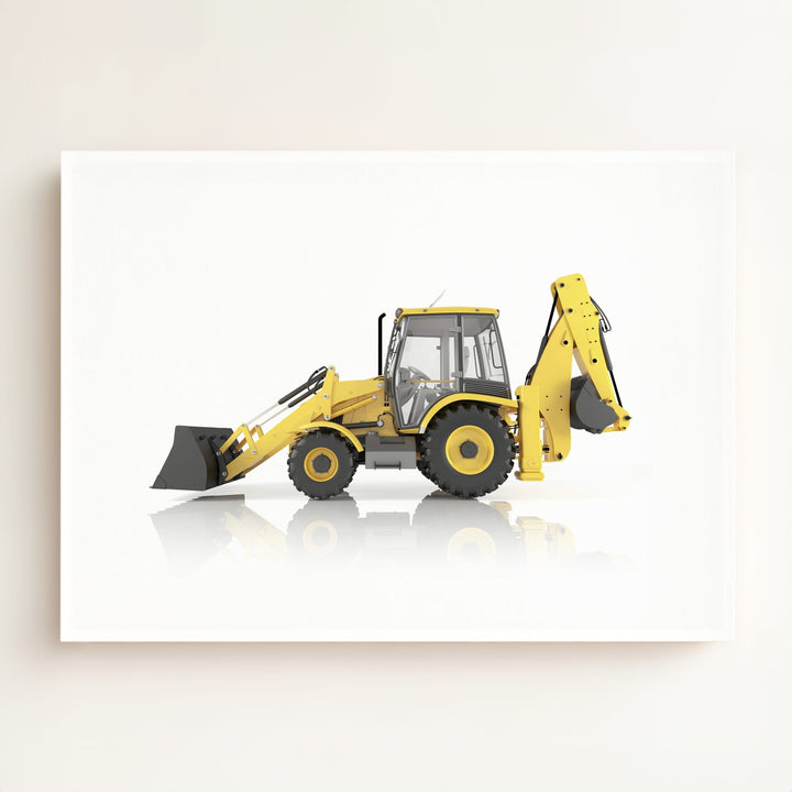 Construction Vehicle Backhoe Art