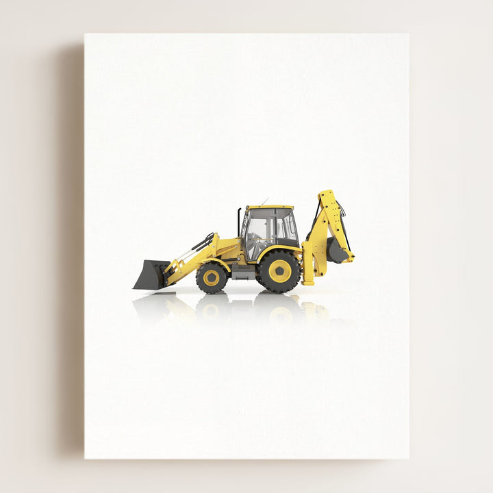 Construction Vehicle Backhoe Art