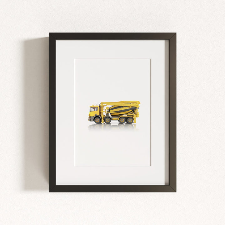 Construction Vehicle Concrete Mixer Art