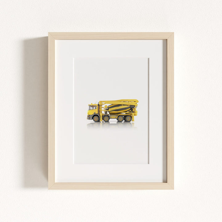 Construction Vehicle Concrete Mixer Art
