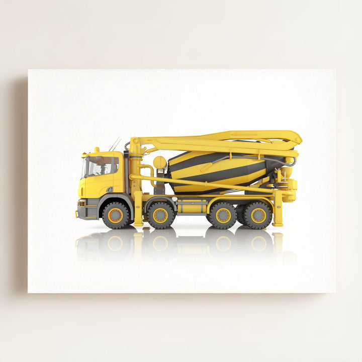 Construction Vehicle Concrete Mixer Art