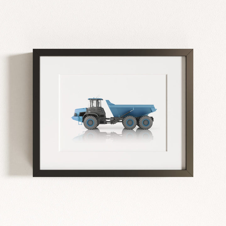 Construction Vehicle Dump Truck Art