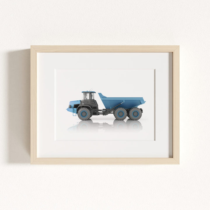 Construction Vehicle Dump Truck Art