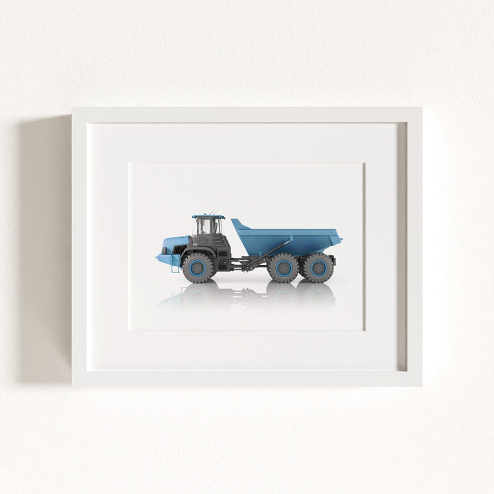 Construction Vehicle Dump Truck Art