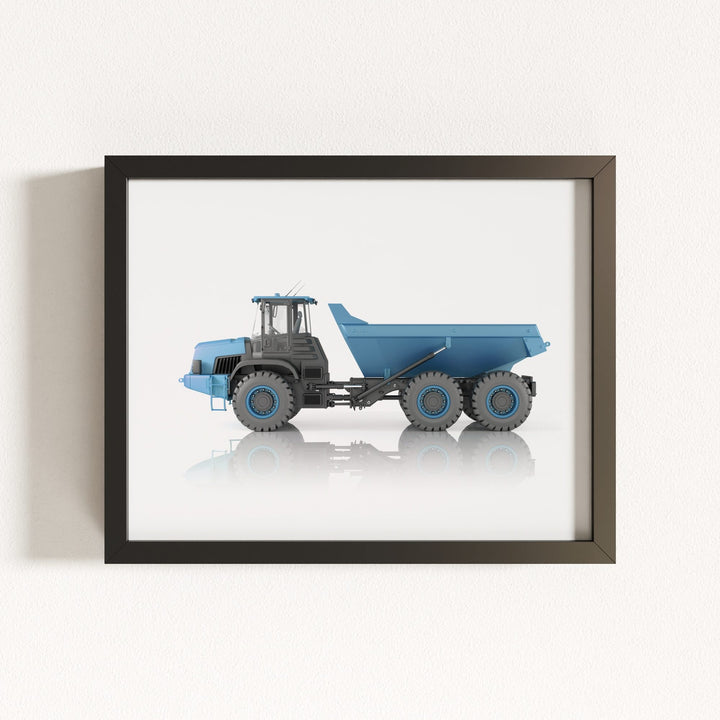 Construction Vehicle Dump Truck Art