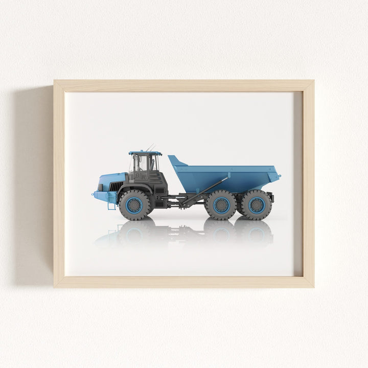 Construction Vehicle Dump Truck Art